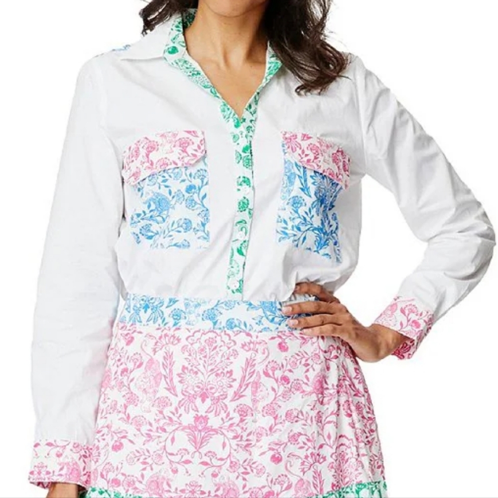 Roller Rabbit Aitona Guy Poplin Button Down Shirt